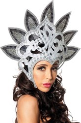Samba Tooi Waaier Pailletten Zilver