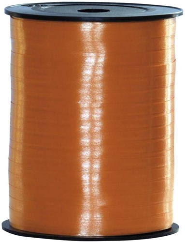 Cadeaulint Oranje 10mm Breed, 250m op Rol