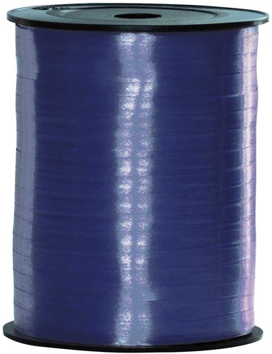 Cadeaulint Donkerblauw 5mm Breed, 500m op Rol