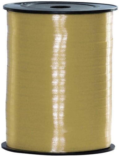 Cadeaulint Metallic Goud 5mm Breed, 250m op Rol
