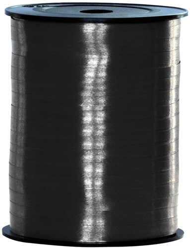 Cadeaulint Zwart 10mm Breed, 250m op Rol