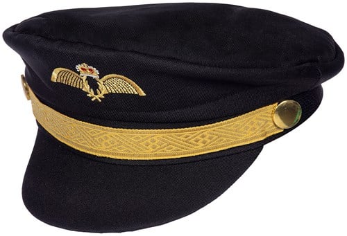 Pilotenpet Zwart