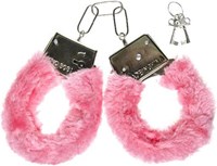 Handboeien met Roze Pluche