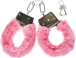 Handboeien met Roze Pluche