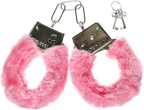 Handboeien met Roze Pluche
