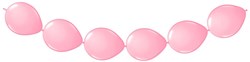 Doorknoopballonnen 8st. Roze