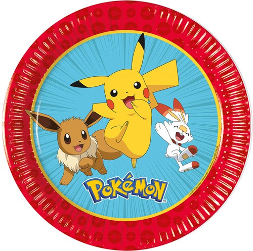 Bordjes Pokemon 20cm - 8st