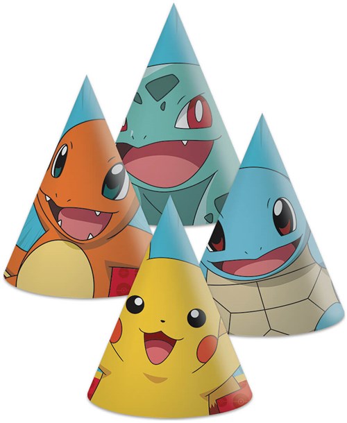 Feesthoedjes Pokemon - 6st