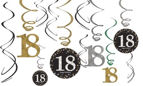 Hangdeco 18 Jaar Sparkling Celebrations