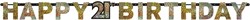 Letterslinger 21 Sparkling Celebrations Silver & Gold (2,1m.)