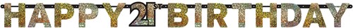 Letterslinger 21 Sparkling Celebrations Silver & Gold (2,1m.)
