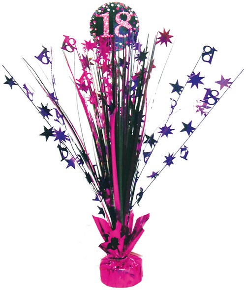 Tafeldeco 18 Jaar Sparkling Celebrations Pink