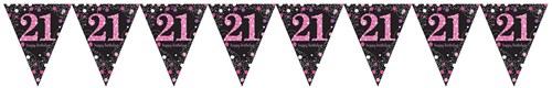 Vlaggenlijn 21 Sparkling Celebrations Pink (4m)