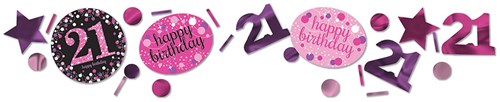 Confetti 21 Sparkling Celebrations Pink - 34gr