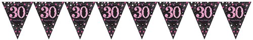 Vlaggenlijn 30 Sparkling Celebrations Pink (4m)
