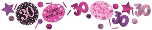 Confetti 30 Sparkling Celebrations Pink - 34gr