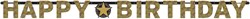 Letterslinger Happy Birthday Sparkling Celebrations Silver & Gold (2,1m.)