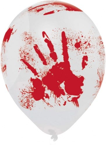 Ballonnen Bloody Hands 25cm - 6st
