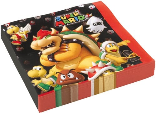 Servetten Super Mario 33x33cm - 20st
