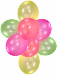 Ballonnen Neon Assorti - 8st - 24.5cm
