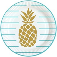Zomer Feestpakket Ananas (63 stuks) (bordjes)