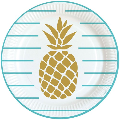 Zomer Feestpakket Ananas (63 stuks) (bordjes)