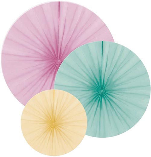 Feestpakket Happy Birthday Pastel (50 stuks) (honeycomb)