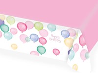 Feestpakket Happy Birthday Pastel (50 stuks) (tafelkleed)