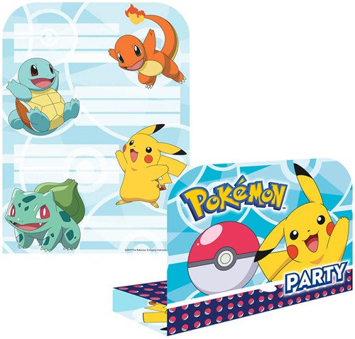 Pokemon Feestpakket (56 stuks) (uitnodigingen)