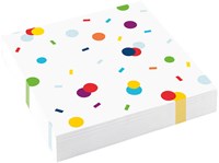 Feestpakket Confetti Birthday (60 stuks) (servetten)