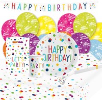 Feestpakket Confetti Birthday (60 stuks)