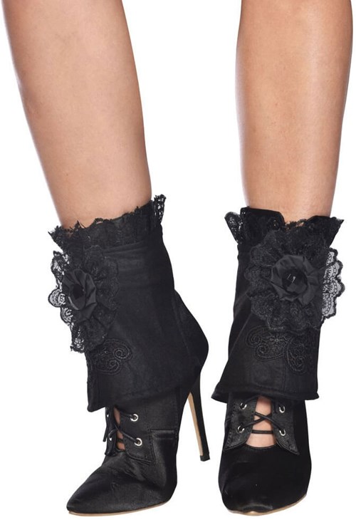 Shoe Covers Zwart met Kant