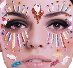 Gezicht Stickers Clown Multi