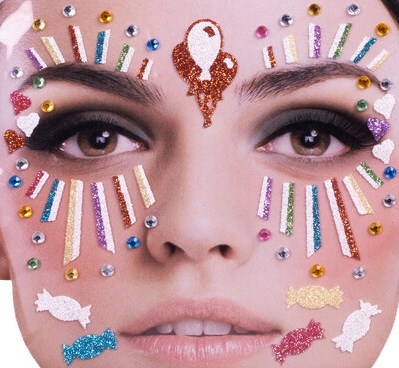Gezicht Stickers Clown Multi