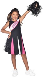Cheerleader Outfit Zwart-Roze voor Meisjes
