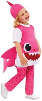 Kostuum Baby Shark ™- Mommy Shark Roze (zijkant)
