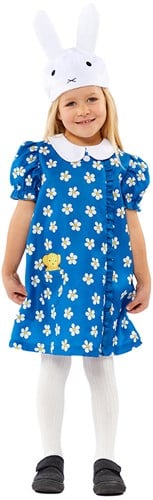 Nijntje Jurk Blauw met Bloemetjes