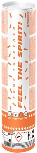 Confetti Kanon Oranje Papier - 28cm