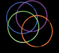 Glow Sticks Kettingen 56 cm - 4st