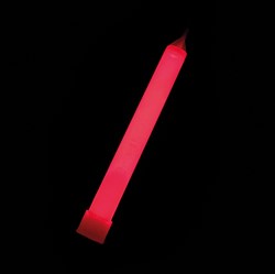 Glow Stick Hanger Rood met Ketting - 15cm