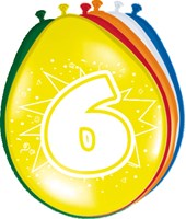 Ballonnen 6 jaar 8st