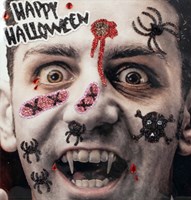 Halloween Gezicht Stickers Vampier