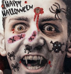 Halloween Gezicht Stickers Vampier