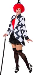 Zwart-Witte Slipjas Pierrot voor dames