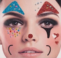 Gezicht Stickers Clown