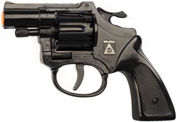 Speelgoed Pistool Agent Olly Zwart 13cm (8 schots)