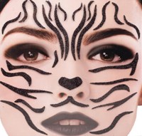 Gezicht Stickers Zebra