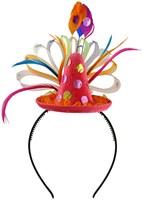Diadeem met Mini Clownshoedje Pink