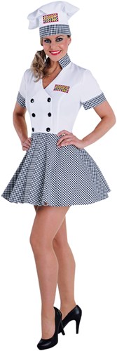 Dameskostuum Sexy Chef Luxe
