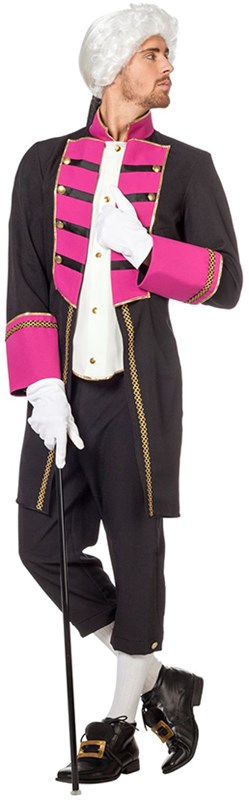 Herenkostuum Garde Markies Zwart/Pink